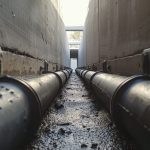 Steel-Support Pipe Drainage Installation